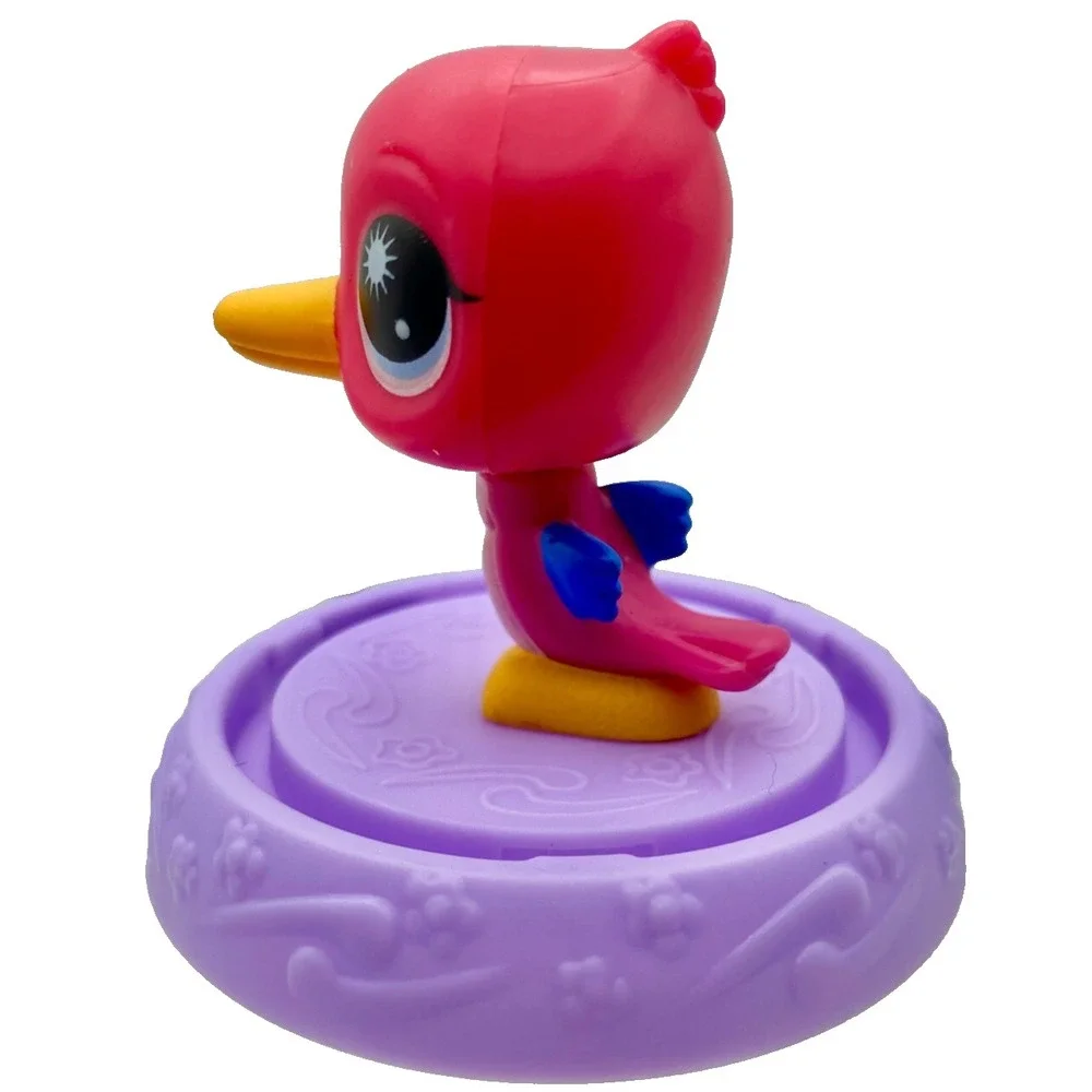 2009 Littlest Pet‎ Shop LPS Pink Bird Bobblehead McDonald's Toy